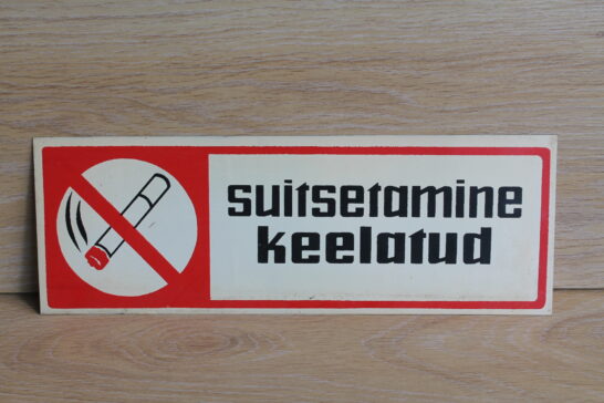 Plekist silt, suitsetamine