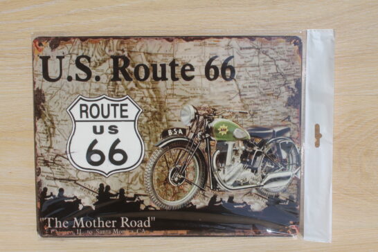 Plekist silt 33*25 cm moto route 66